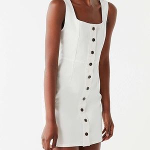 Urban Outfitters White Jean Dress